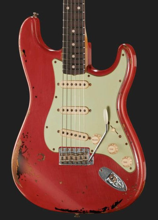 Fender Michael Landau Custom Shop Signature 1963 Stratocaster RW Guitarra Eléctrica Fiesta Red 5