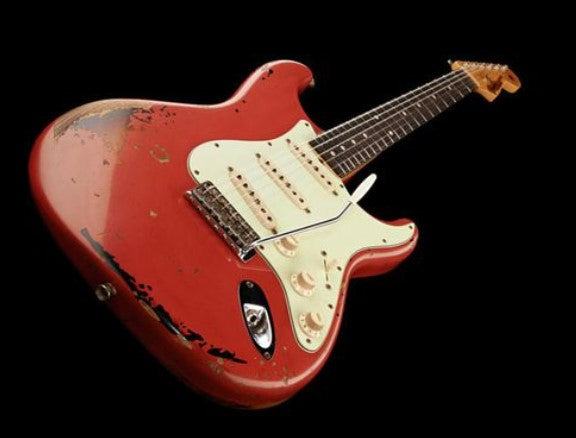 Fender Michael Landau Custom Shop Signature 1963 Stratocaster RW Guitarra Eléctrica Fiesta Red 10