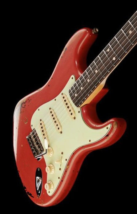 Fender Michael Landau Custom Shop Signature 1963 Stratocaster RW Guitarra Eléctrica Fiesta Red 11