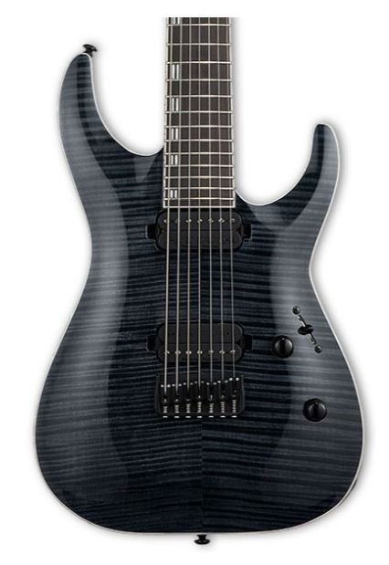 ESP LTD H1007FM STBLK Guitarra Eléctrica 7 Cuerdas See Thru Black 3