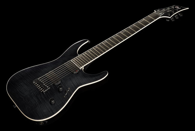 ESP LTD H1007FM STBLK Guitarra Eléctrica 7 Cuerdas See Thru Black 12