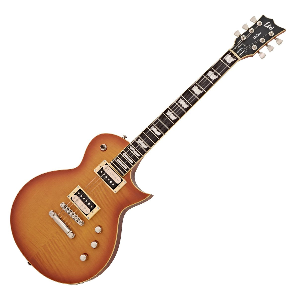 ESP LTD EC1000T FM HBS Guitarra Eléctrica Honey Burst Satin 4