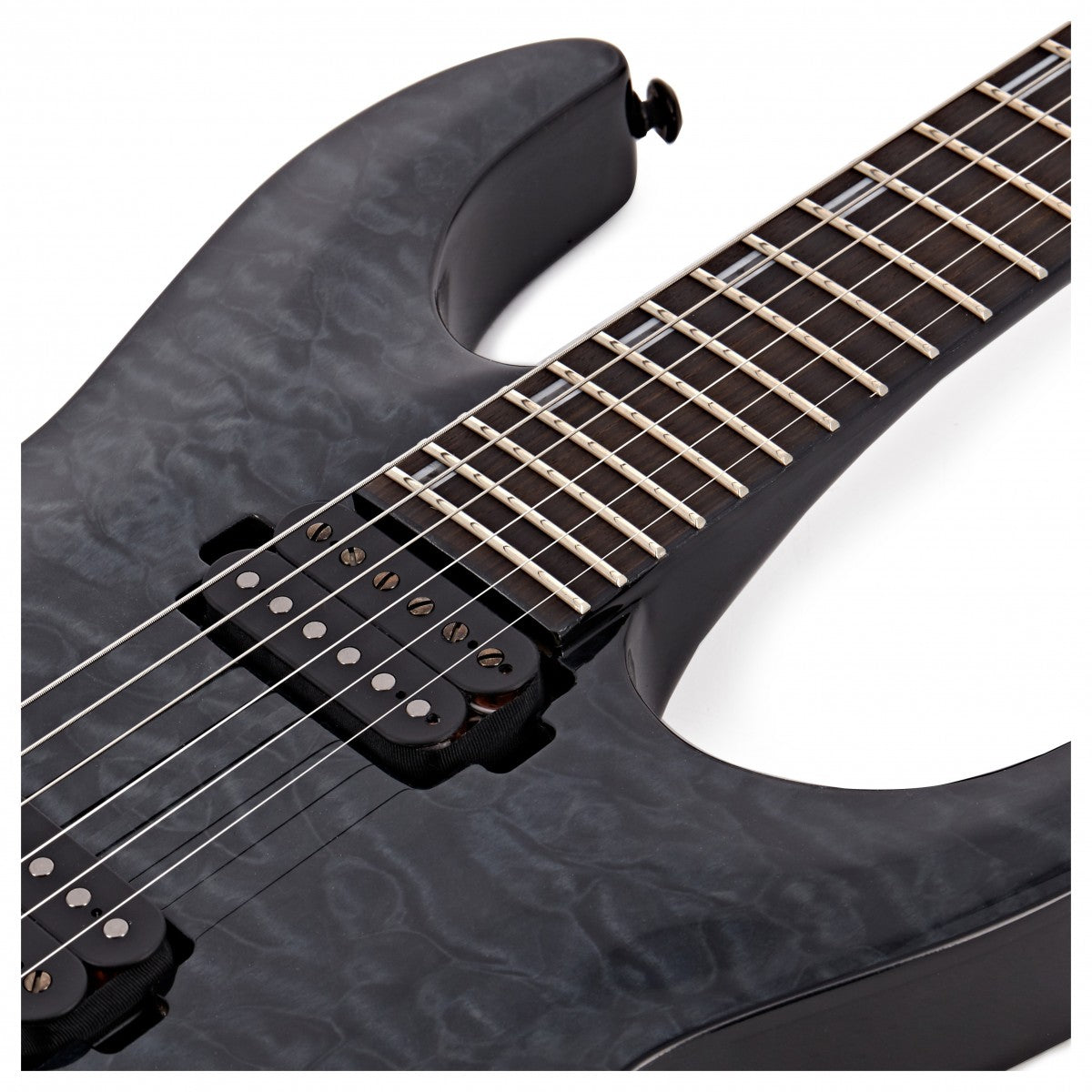 ESP LTD H1001 QM STBLK Guitarra Eléctrica See Thru Black 7