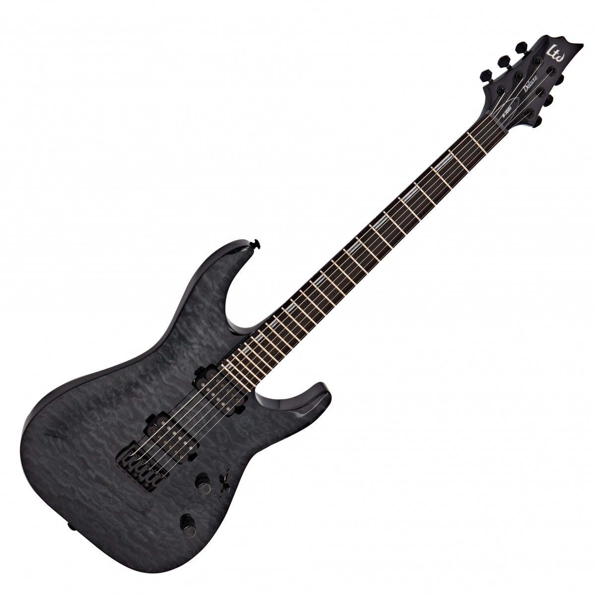 ESP LTD H1001 QM STBLK Guitarra Eléctrica See Thru Black 10