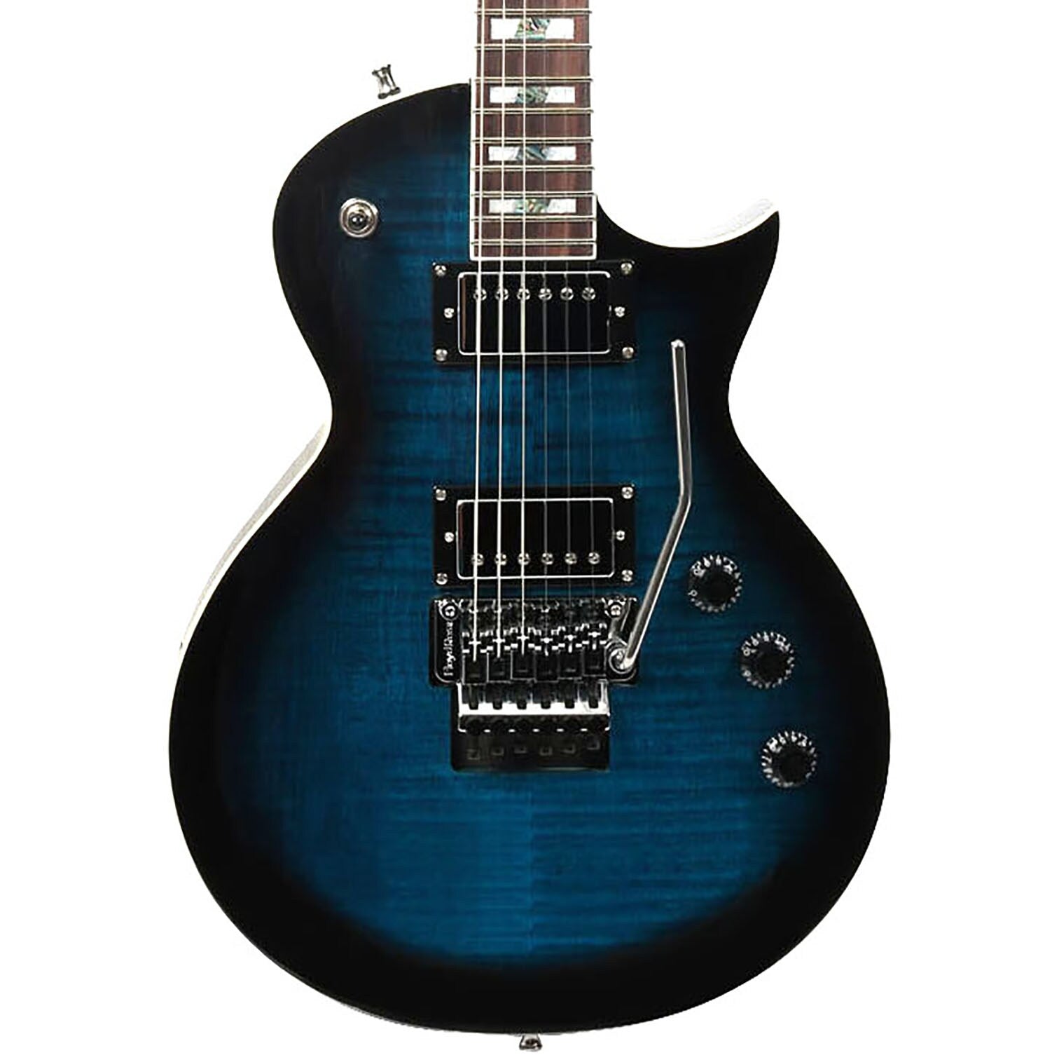 ESP LTD AS1FR BAS Alex Skolnick Guitarra Eléctrica Black Aqua Sunburst 4