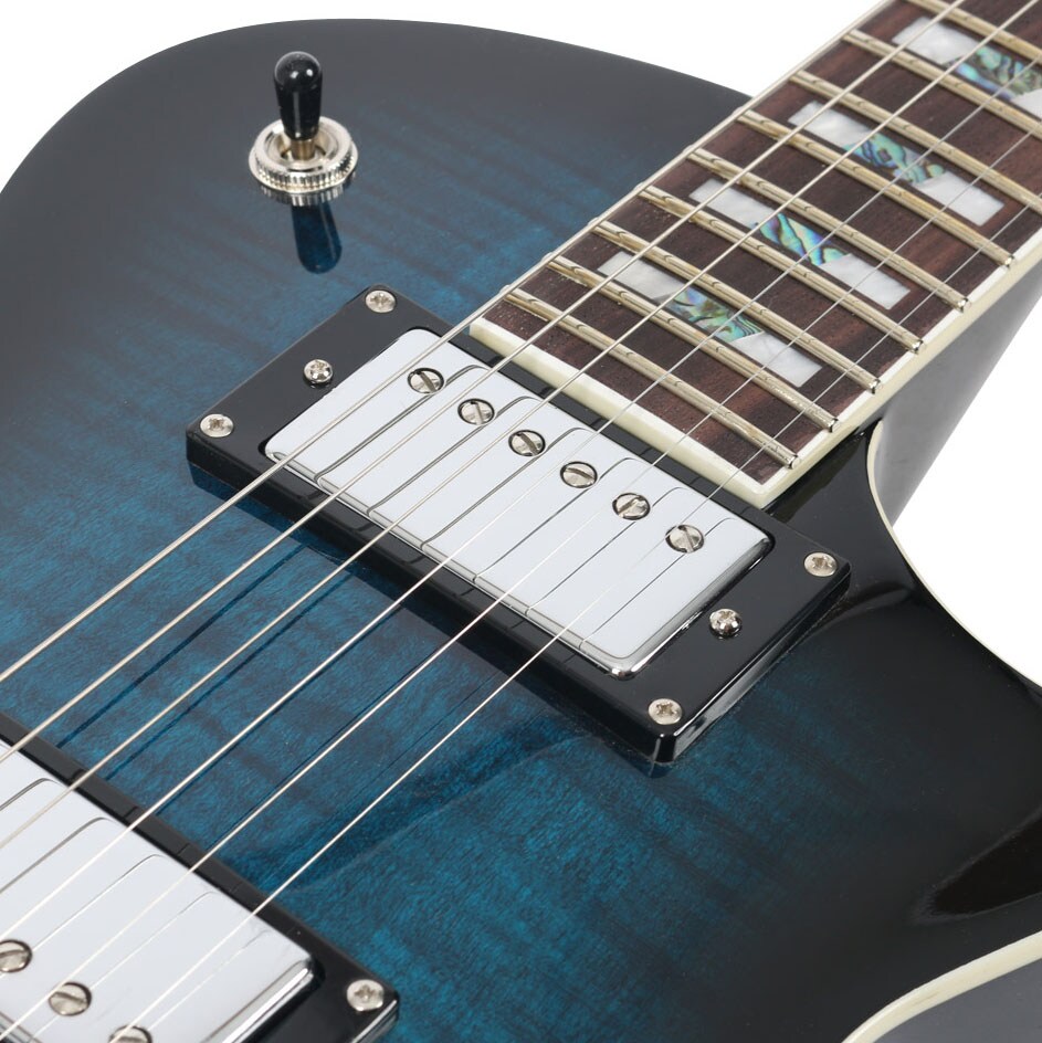 ESP LTD AS1FR BAS Alex Skolnick Guitarra Eléctrica Black Aqua Sunburst 7