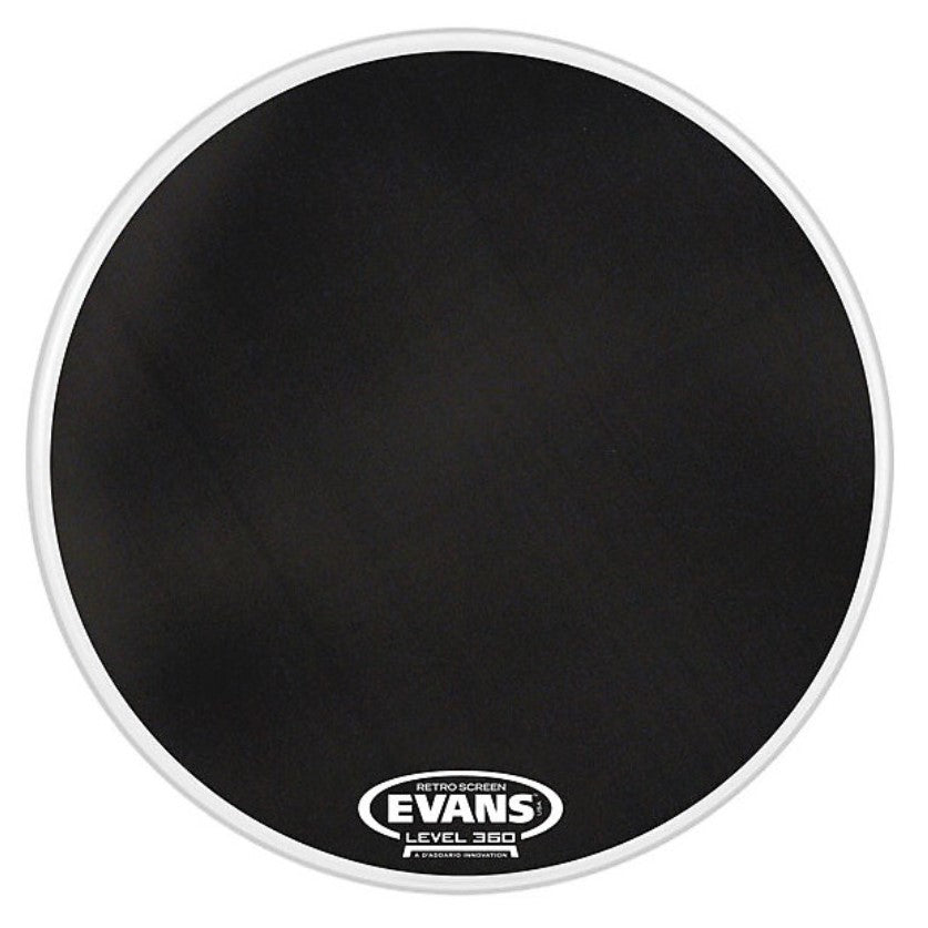 Evans BD20SCR Retroscreen Parche 20 Pulgadas Negro. 1