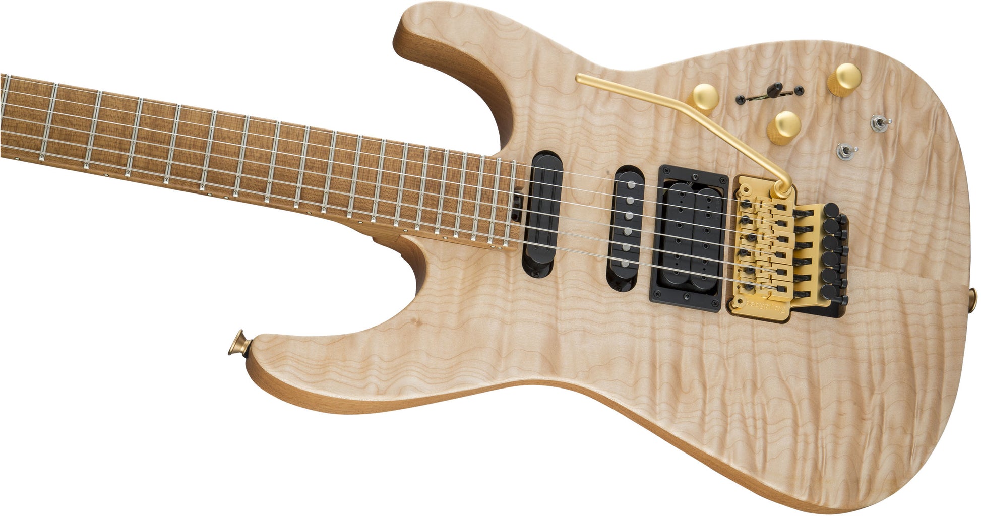 Jackson USA Signature Phil Collen PC1 Satin Stain CFMN Guitarra Eléctrica Satin Au Natural 7