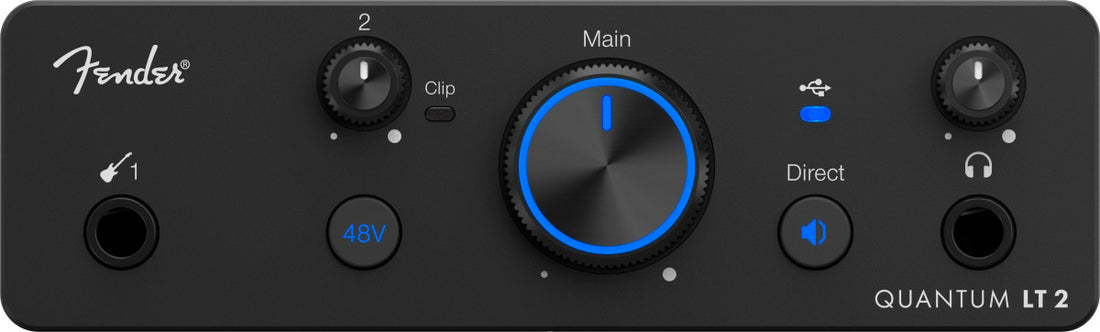 Fender Studio Quantum LT2 Interfaz de Audio USB C 2 Entradas 1