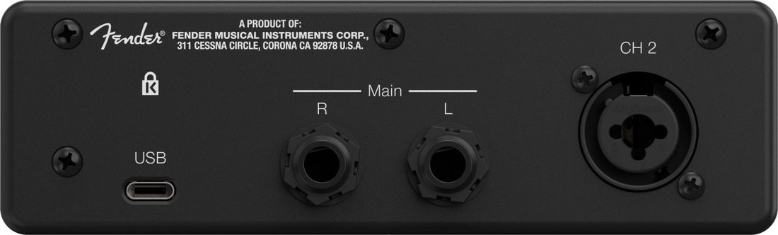 Fender Studio Quantum LT2 Interfaz de Audio USB C 2 Entradas 2