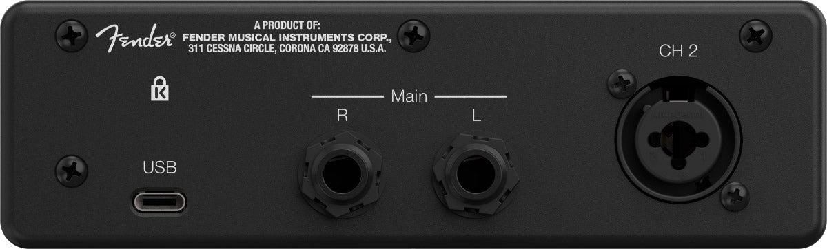 Fender Studio Quantum LT2 Interfaz de Audio USB C 2 Entradas 2