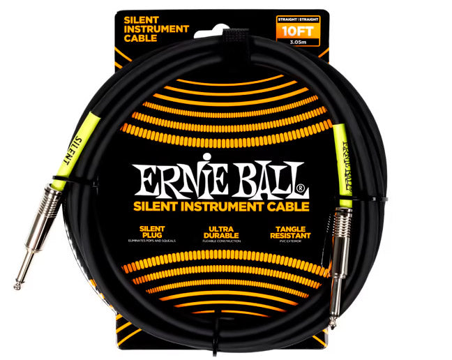 Ernie Ball EB6472 Cable Instrumento Silent Jack 3 Metros 1
