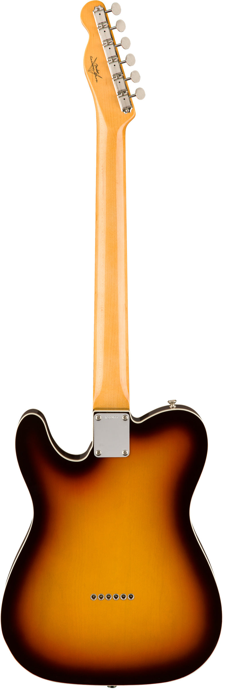 Fender 1959 Vintage Custom Shop Telecaster RW Guitarra Eléctrica Chocolate 3 Colores Sunburst 2