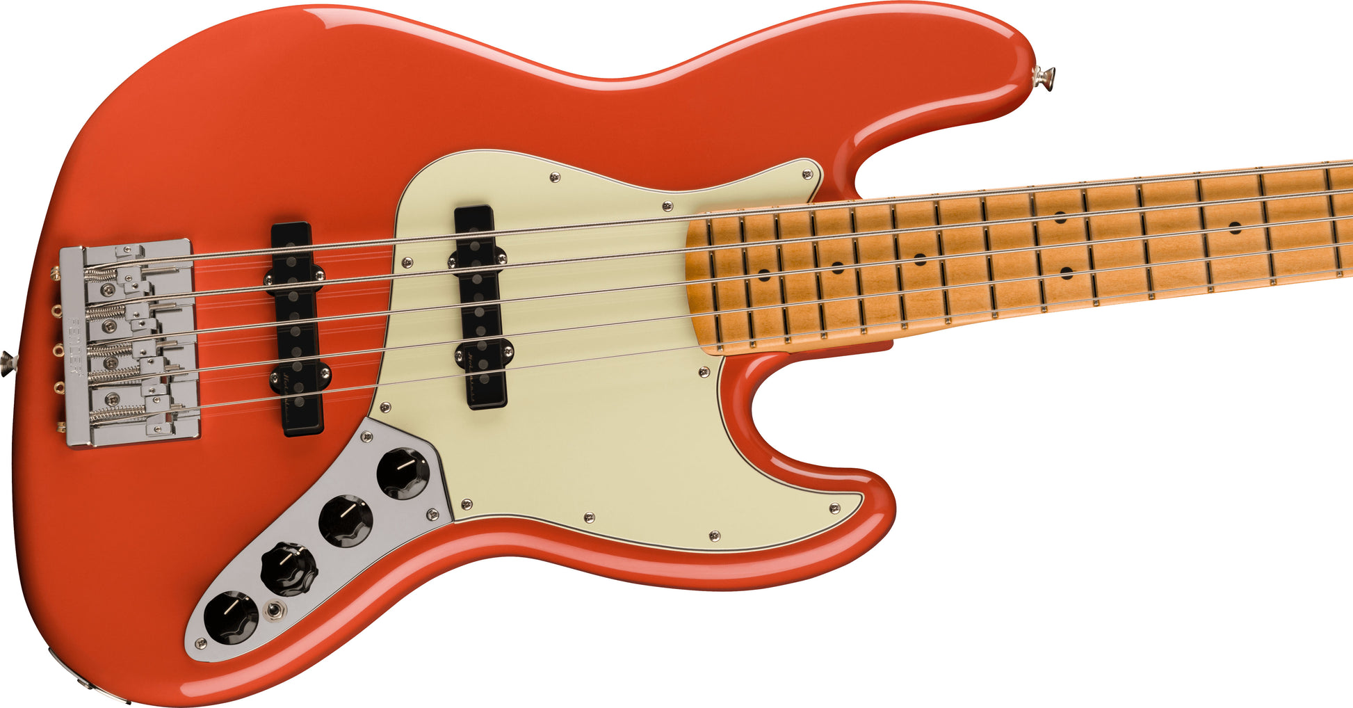 Fender Player Plus Jazz Bass V PF Bajo Eléctrico 5 Cuerdas Fiesta Red 3