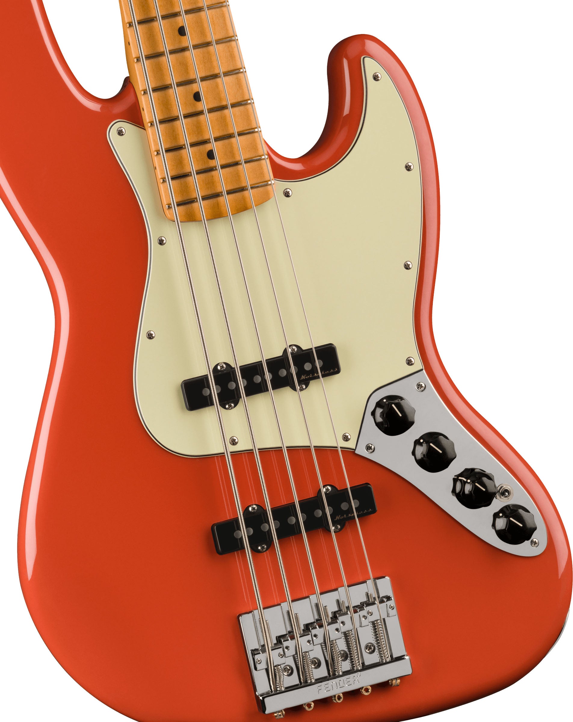 Fender Player Plus Jazz Bass V PF Bajo Eléctrico 5 Cuerdas Fiesta Red 4