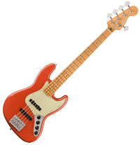 Fender Player Plus Jazz Bass V PF Bajo Eléctrico 5 Cuerdas Fiesta Red 7