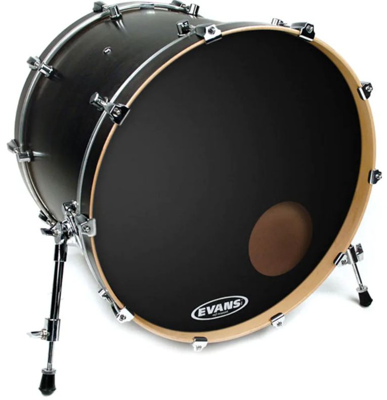 Evans BD22RB EQ3 Resonant Black Parche 22 Pulgadas 4