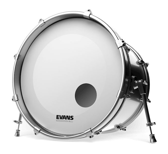 Evans BD22RGCW EQ3 Resonant Coated Parche 22 Pulgadas Blanco 3