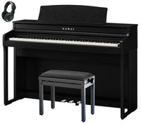 Kawai -Pack- CA401 BLK Piano Digital Negro + Banqueta y Auriculares 1