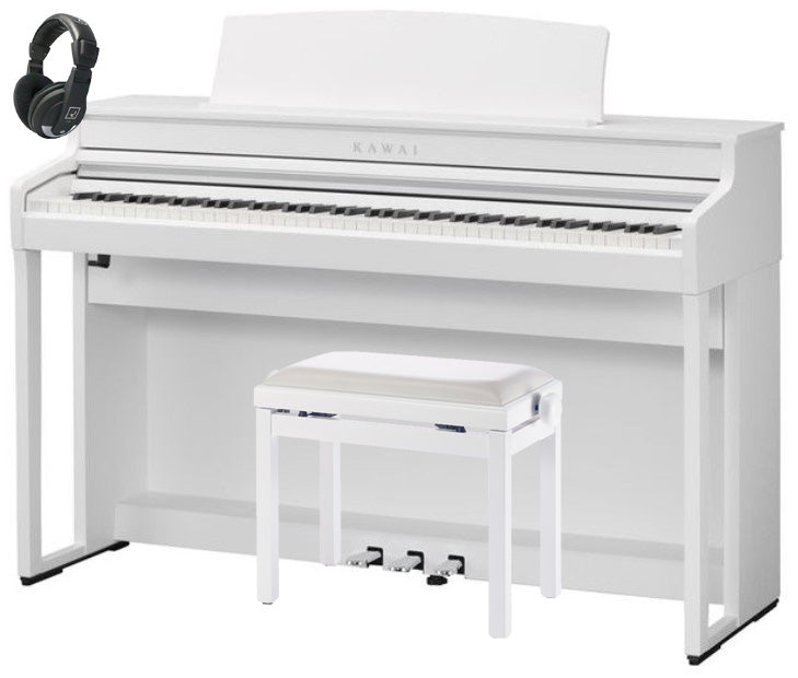 Kawai -Pack- CA401 WH Piano Digital Blanco + Banqueta y Auriculares 1