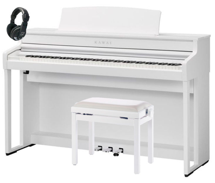 Kawai -Pack- CA501 WH Piano Digital Blanco + Banqueta y Auriculares 1