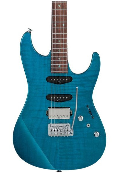 Ibanez MMN1 Tab Martin Miller Signature Guitarra Eléctrica Transparent Aqua Blue 4