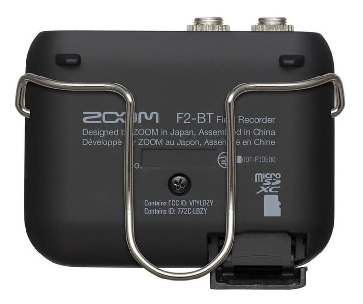 Zoom F2BTB Grabador de Campo Portátil con Bluetooth y Micrófono Lavalier Negro 4