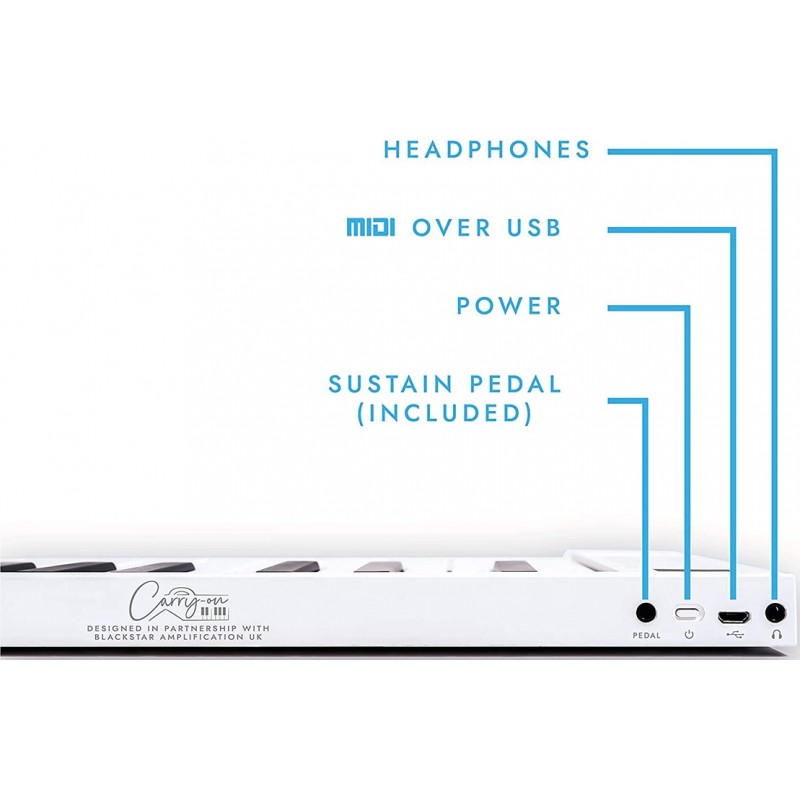 Carry On Piano 88 Teclado Plegable 88 Teclas 9