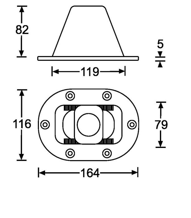 Adam Hall SM707 Vaso Interno con Inclinación Regulable 4