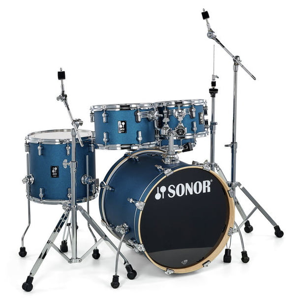 Sonor AQ1 Studio Set DBS Batería Acústica con Herrajes Dark Blue Sparkle. 1