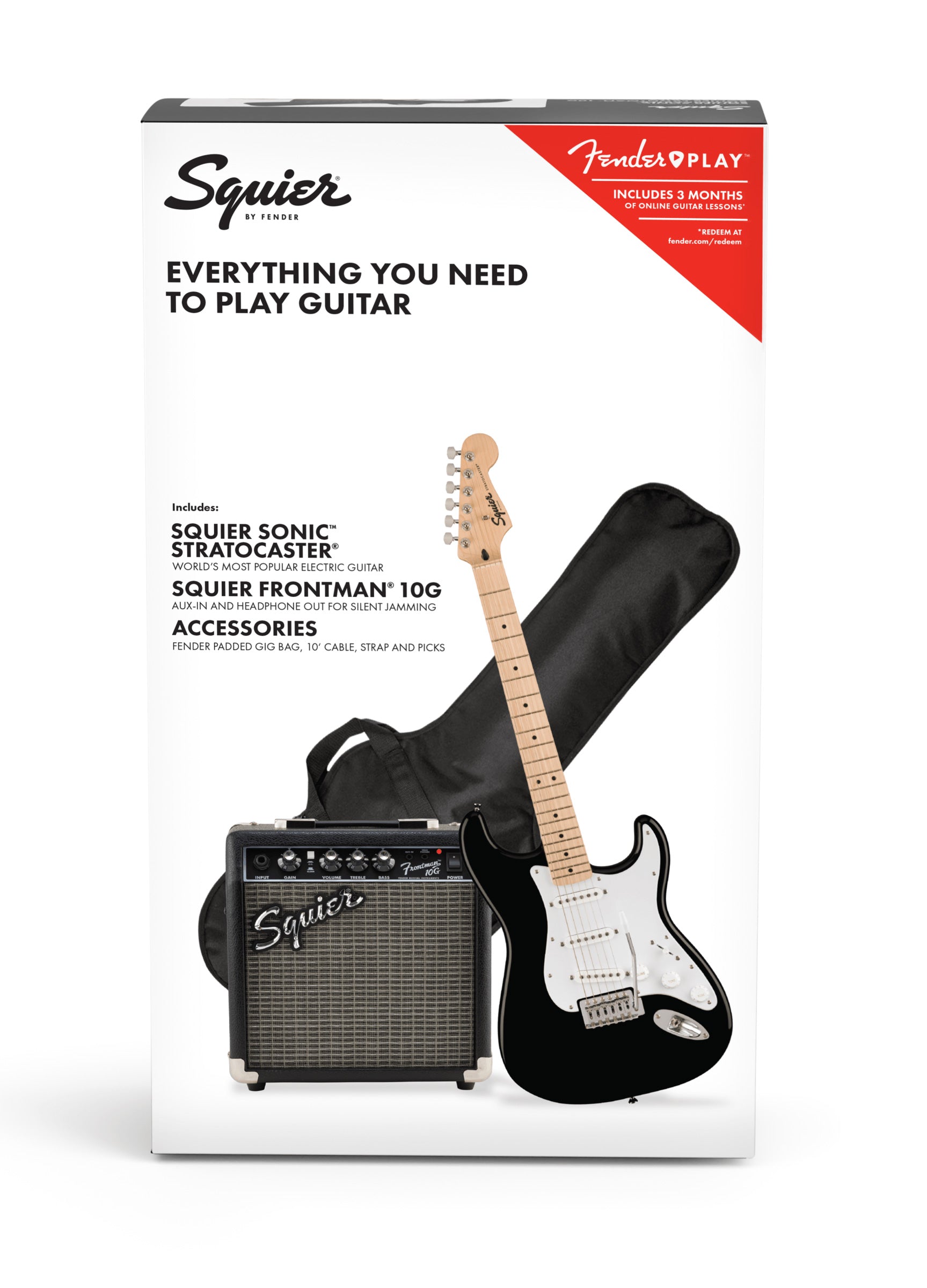 Squier Sonic Stratocaster Pack MN Guitarra Eléctrica Negra 16