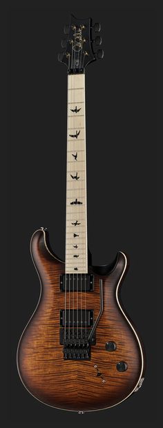 PRS Dustie Waring CE24 Floyd GBLK BASB Guitarra Eléctrica Burnt Amber Smokeburst 13