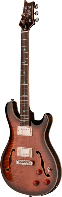 PRS SE Hollow Body II Piezo BGB Guitarra Eléctrica Black Gold Burst 2