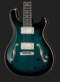 PRS SE Hollow Body II Piezo PB Guitarra Eléctrica Peacock Blue 14