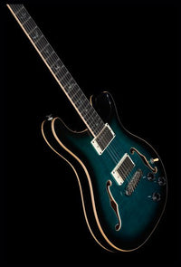 PRS SE Hollow Body II Piezo PB Guitarra Eléctrica Peacock Blue 22