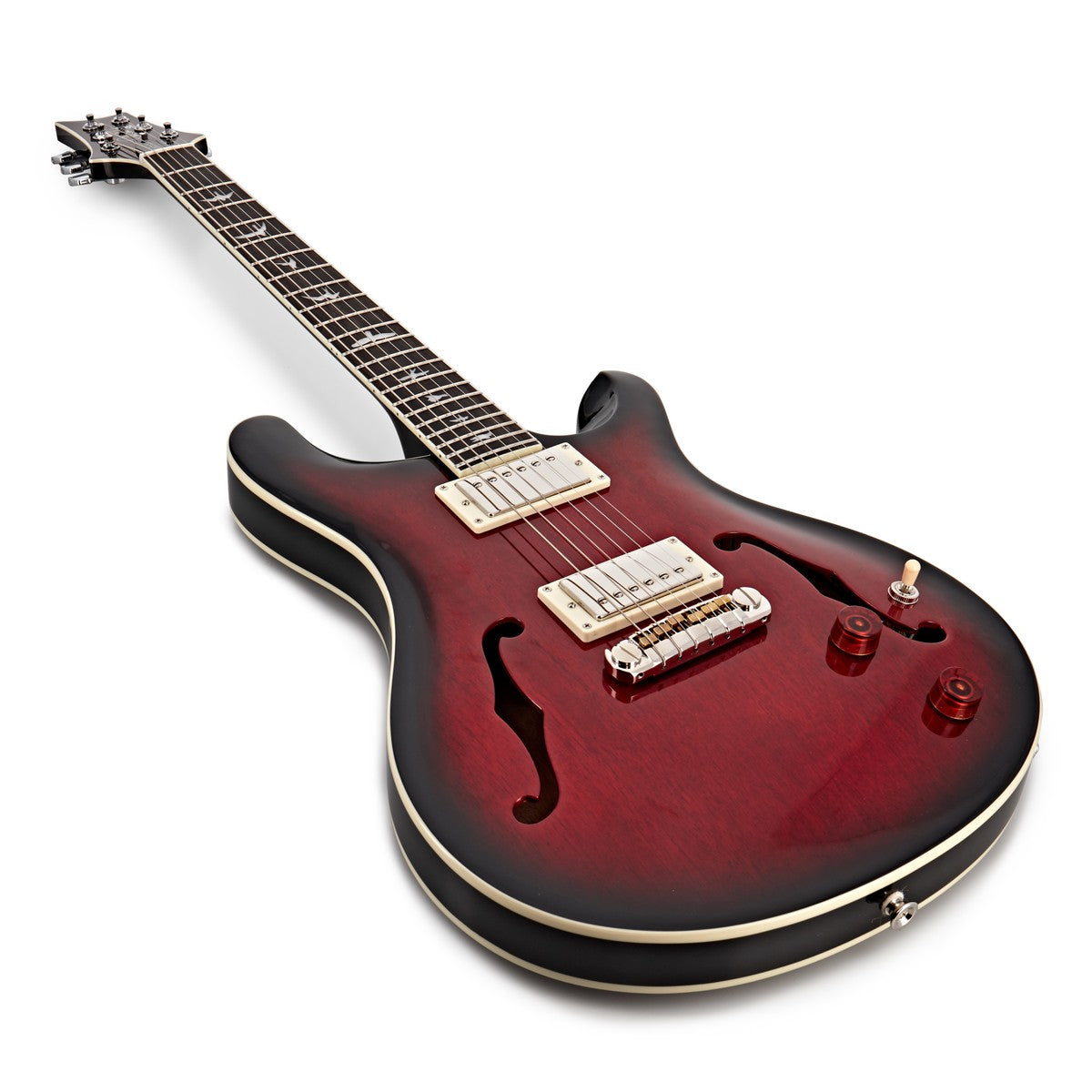 PRS SE Hollow Body II Standard FRB Guitarra Eléctrica Fire Red Burst 9