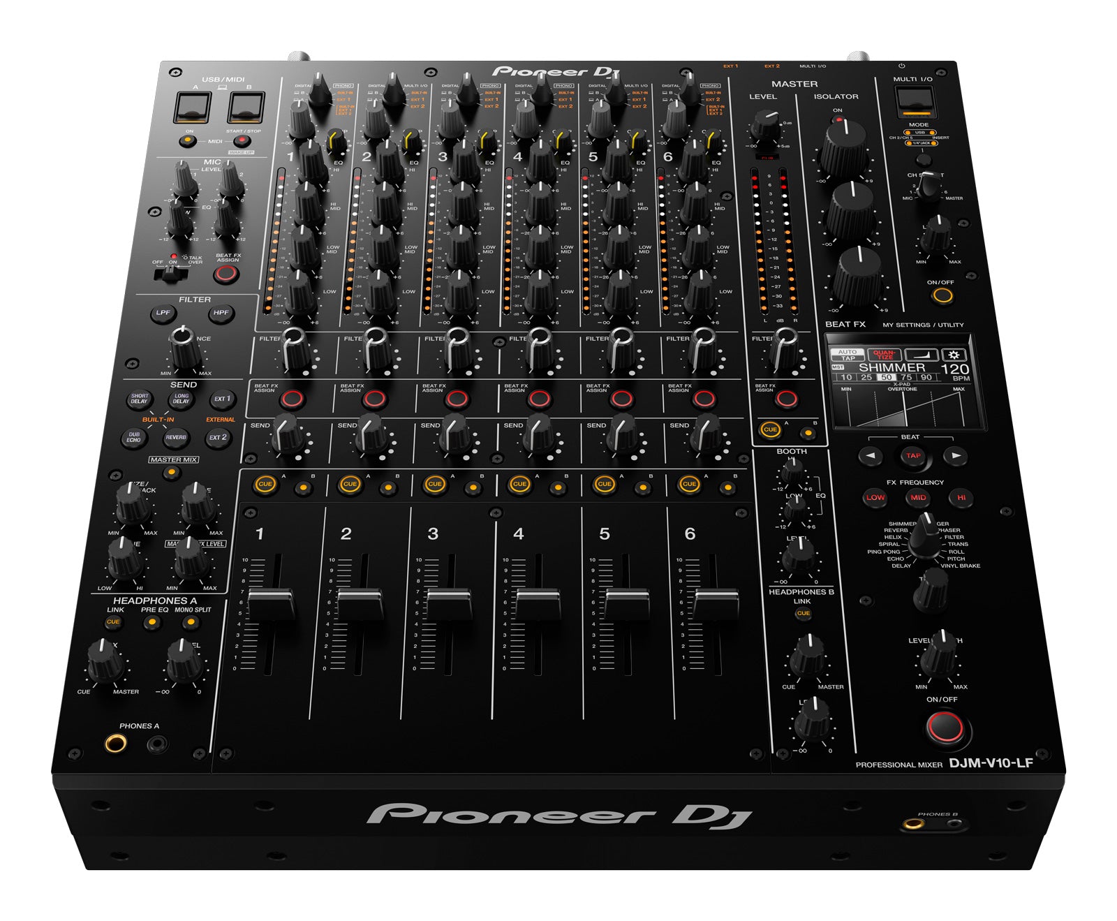 Pioneer DJ DJM V10-LF Mesa de Mezclas Digital DJ 6 Canales 3