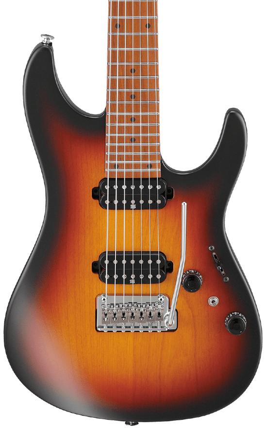 Ibanez AZ24027 TFF Prestige Guitarra Eléctrica 7 Cuerdas Trifade Burst 2