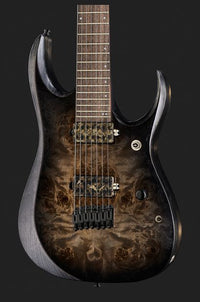 Ibanez RGD71ALPA CKF Axion Label Guitarra Eléctrica 7 Cuerdas Charcoal Burst Black 10