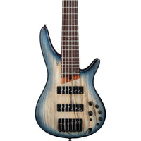 Ibanez SR606E CTF Bajo Eléctrico 6 Cuerdas Cosmic Blue Starburst Flat 4