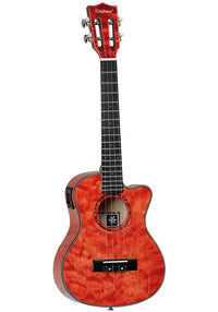 Tanglewood TWT26E Tiare Ukelele Electrificado Tenor Tuscan Sunset Red 1