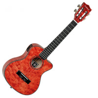 Tanglewood TWT26E Tiare Ukelele Electrificado Tenor Tuscan Sunset Red 3