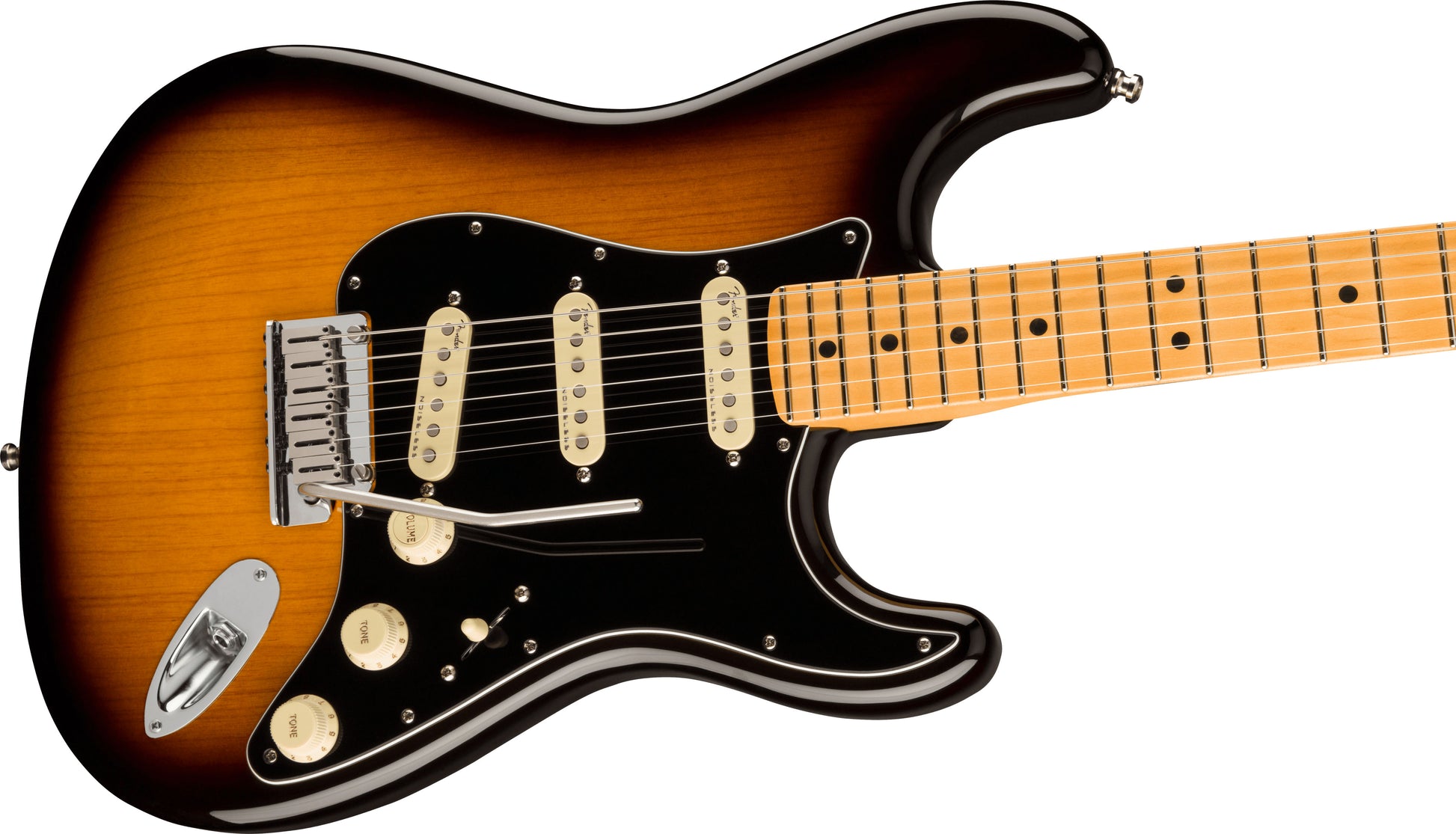 Fender American Ultra Luxe Stratocaster MN Guitarra Eléctrica 2 Tonos Sunburst 3