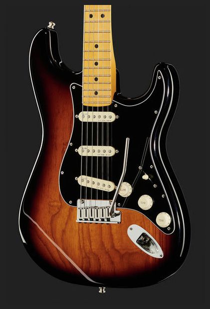 Fender American Ultra Luxe Stratocaster MN Guitarra Eléctrica 2 Tonos Sunburst 10