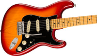 Fender American Ultra Luxe Stratocaster MN Guitarra Eléctrica Plasma Red Burst 3