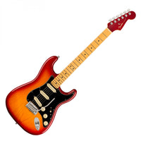 Fender American Ultra Luxe Stratocaster MN Guitarra Eléctrica Plasma Red Burst 7