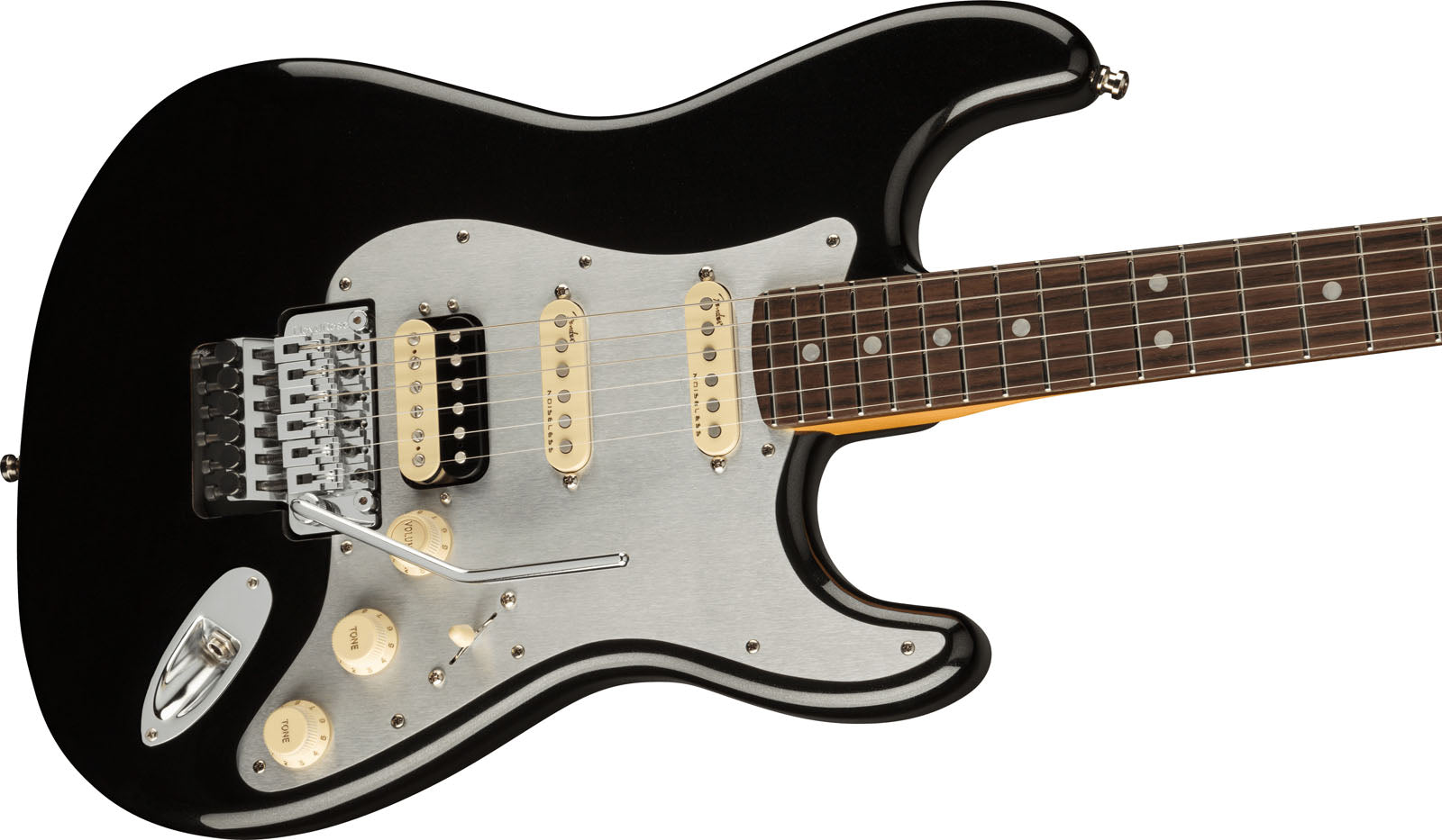 Fender American Ultra Luxe Stratocaster HSS FR RW Guitarra Eléctrica Mystic Black 3