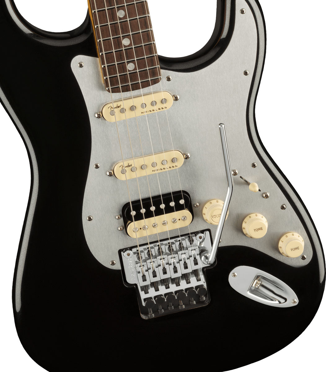 Fender American Ultra Luxe Stratocaster HSS FR RW Guitarra Eléctrica Mystic Black 4