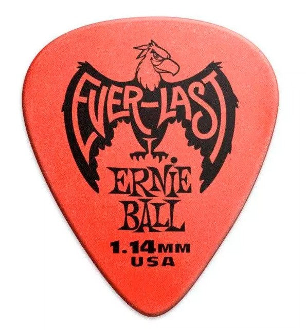 Ernie Ball 9194 Everlast Bolsa de 12 Púas 1.14mm Rojas 1