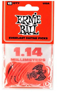 Ernie Ball 9194 Everlast Bolsa de 12 Púas 1.14mm Rojas 2